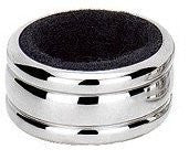 Wine Collar, Stainless Steel, Black Felt
