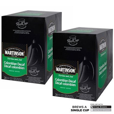 MARTINSON COFFEE, COLOMBIAN DECAF (24 SINGLE SERVE CUPS)