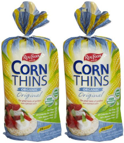Real Foods Corn Thins - Organic Original 5.29 oz