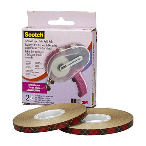 Advanced Tape Glider Refill Rolls, General Purpose 1/4 in x 36 yd - 2 rolls/box