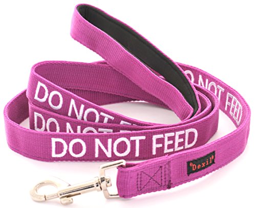 Friendly Dog Collars- Do Not Feed Long Length 6ft Lead