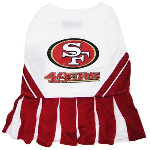 San Francisco 49ers Cheerleader Dog Dress, small
