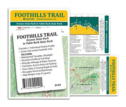 Foothills Trail Map and Elevation profile(Map)