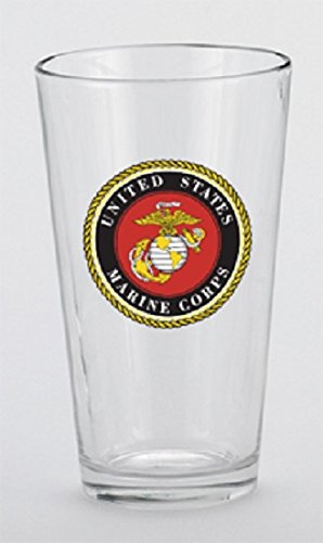U.S. Marine Corps Mixing Glass, 16 oz 5.75 Inches (not in pricelist)