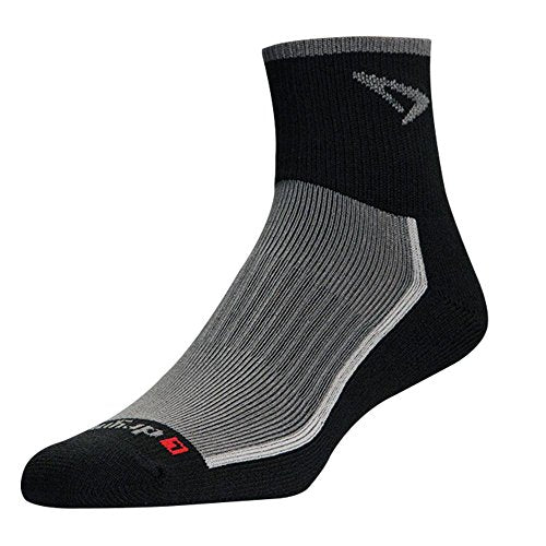Trail Run 1/4 Crew/Turndown - Gray/Black, S