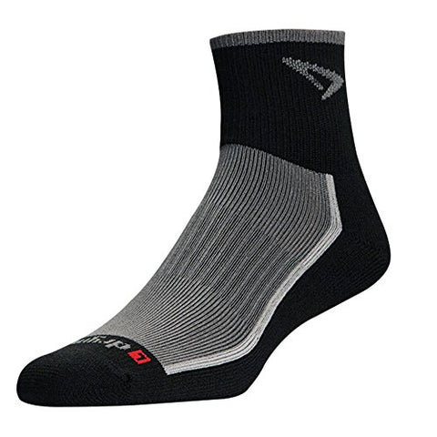 Trail Run 1/4 Crew/Turndown - Gray/Black, S