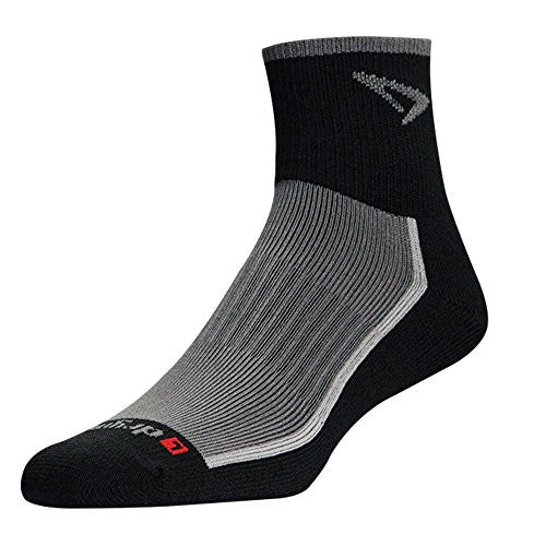 Trail Run 1/4 Crew/Turndown - Gray/Black, L