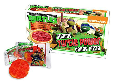 Gummy Turtle Power Candy Pizza 2.54oz Theatre Box