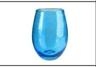 Iris Stemless Tumbler, 20oz., Turquoise