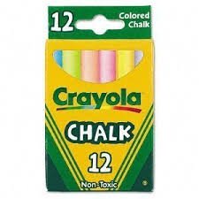 12 ct. Multi-Colored Children's Chalk  - 432 sticks