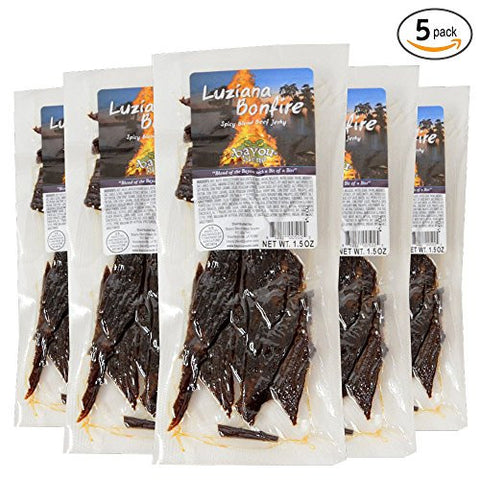 South Louisiana Style Beef Jerky - Luziana Bonfire, 1.5 oz.