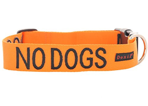 Friendly Dog Collars- No Dogs Large-XL Snap Collar