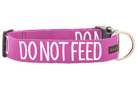 Friendly Dog Collars- Do Not Feed Large-XL Snap Collar