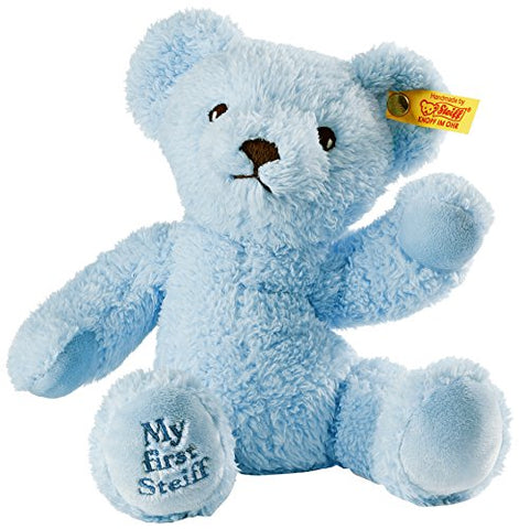My First Teddy Bear, Blue, 9.4"