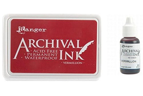 #0 Archival Ink Pad Vermillion and Archival Reinker Vermillion