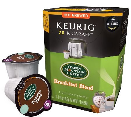 Green Mountain Coffee Breakfast Blend - K Carafe, 8 ct