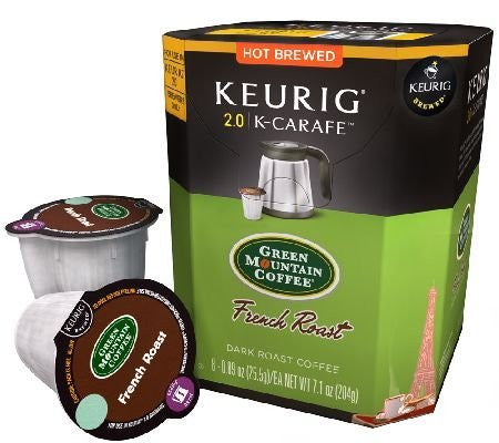 Green Mountain Coffee French Roast - K Carafe, 8 ct
