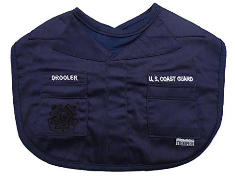 Coast Guard Uniform Drooler Bib