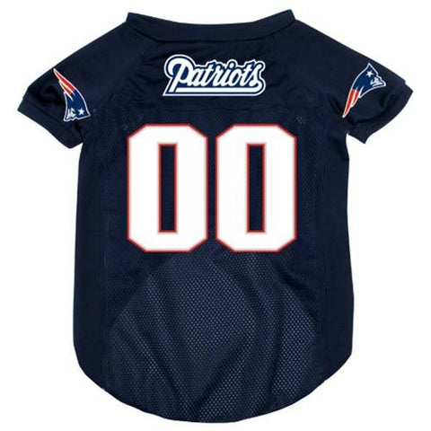 New England Patriots Dog Jersey, blue, x-large