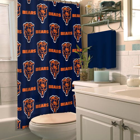 Chicago Bears NFL Shower Curtain 72”x 72”