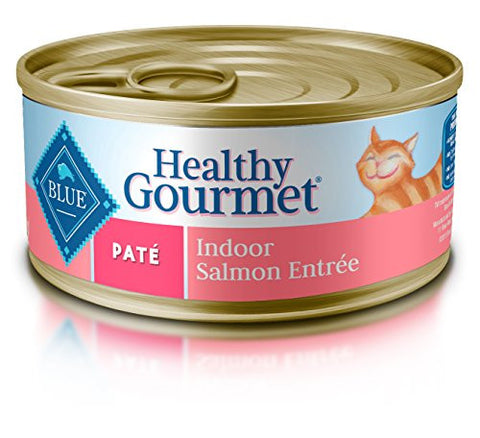 Blue Buffalo Blue Pate Indoor Salmon Food, (Pack of 24, 5.5 oz.)