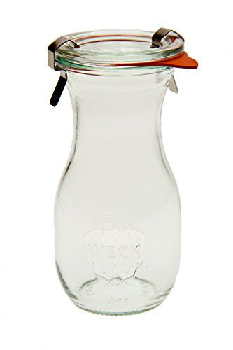 ¼ L Juice Jar (6 jars w/ glass lids, 6 rings, & 12 clamps)