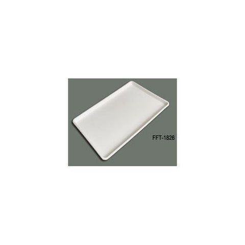 18" x 26" Plastic Tray White (NSF), Pack of 12