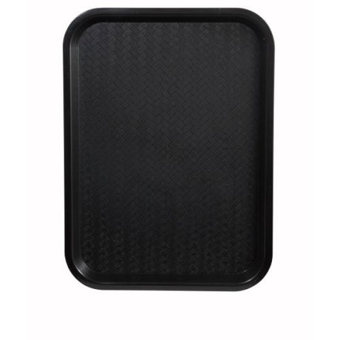 Fast Food Tray, 14" x 18", Black, Set of 12