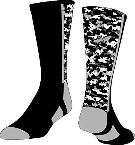 Digital Camo Crew, Black, Small