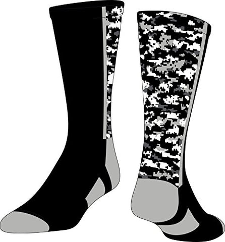 Digital Camo Crew, Black, Small