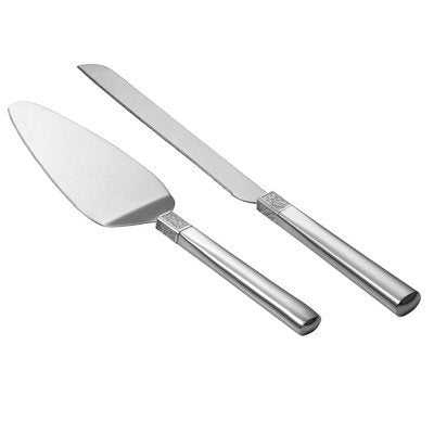 Lismore Diamond Cake Knife & Server Silver (not in pricelist)