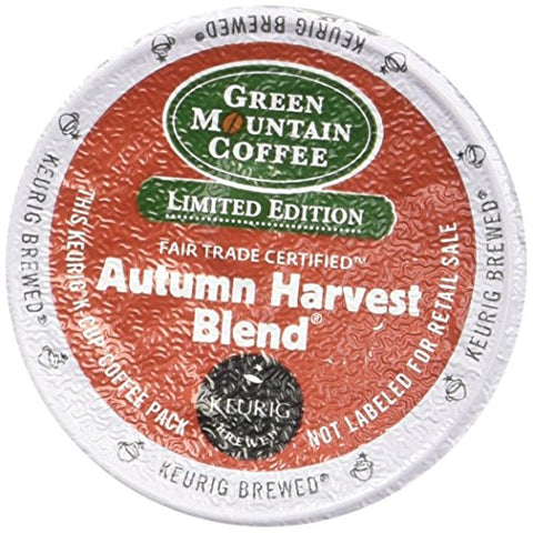 Green Mountain Coffee, Autumn Harvest Blend, FALL LTO, medium roast, k-cup