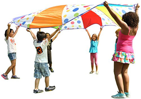 10 FT WONDER PARACHUTE, 6 colors, 12 handles