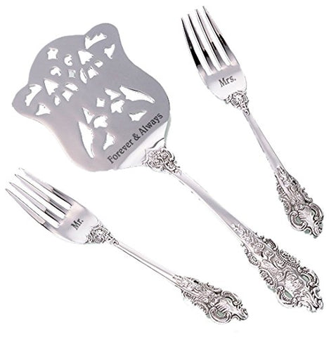 Silver Server and Two Forks -Mr. and Mrs.