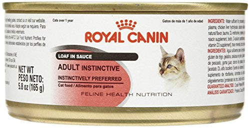 Feline Health Nutrition Adult Instinctive Canned Cat Food, Loaf in Sauce, 5.8 oz