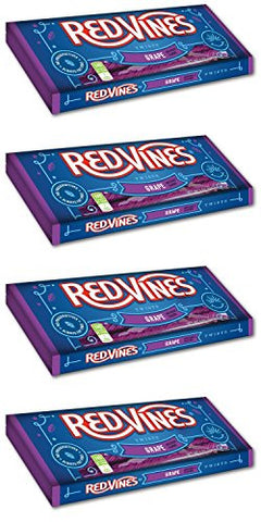 AMERICAN LICORICE COMPANY, KINGSIZE RED VINES GRAPE VINES TWIST TRAY 5OZ