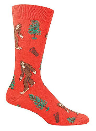 Men's Bigfoot Crew Socks, Paprika