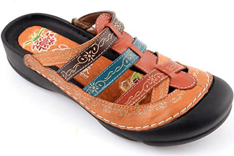 Corkys Womens Elite Rock Slip On Clogs Sandals,Amber Multi,9
