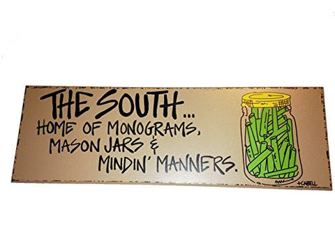 THE SOUTH 6X18 PLAQUE