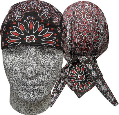 Danbanna Deluxe: Black/Red Paisley