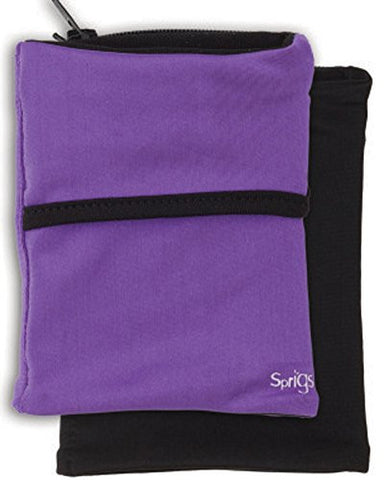 BIG BANJEES WRIST WALLET Breathable, Lightweight, Easy Access to Phone, etc.,One Size,Purple/Black