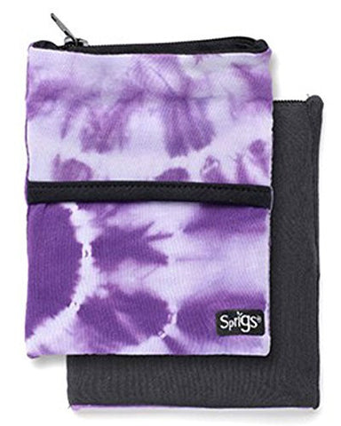 BIG BANJEES WRIST WALLET Breathable, Lightweight, Easy Access to Phone, etc.,One Size,Tie Dye Purple/Black