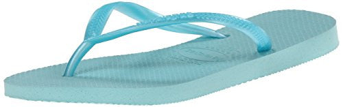 Women's Slim Flip Flops -Ice Blue, Size 7/8 US