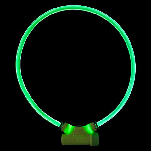 Lumitube Illuminated Safety Collar Up to 20" Neck Size,Green