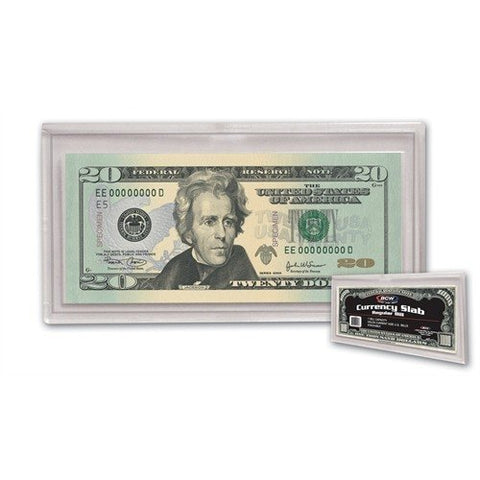 BCW Currency Holder, Modern Size, Clear Acrylic