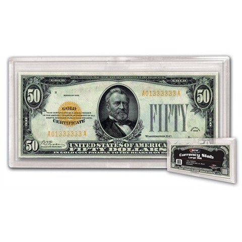 BCW Currency Holder, Large Size, Clear Acrylic