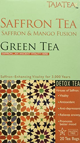 Saffron Mango Green Tea, 20 Tea Bags