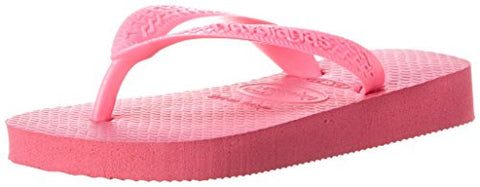 Kids Top Flip Flops - Shocking Pink, Size 11/12C US