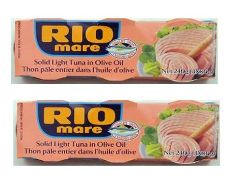 Rio Mare Tuna Fish Imported From Italy. Italy's Number 1 Tuna - The Best Imported Italian Tuna - 6 - 3 Oz - Cans Home Grocery Product