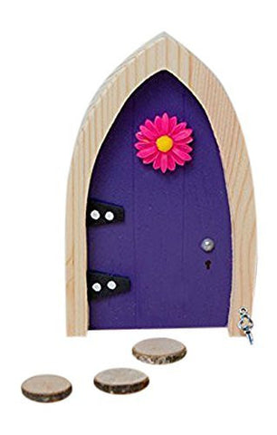 Irish Fairy Door Purple Arched (1pc)